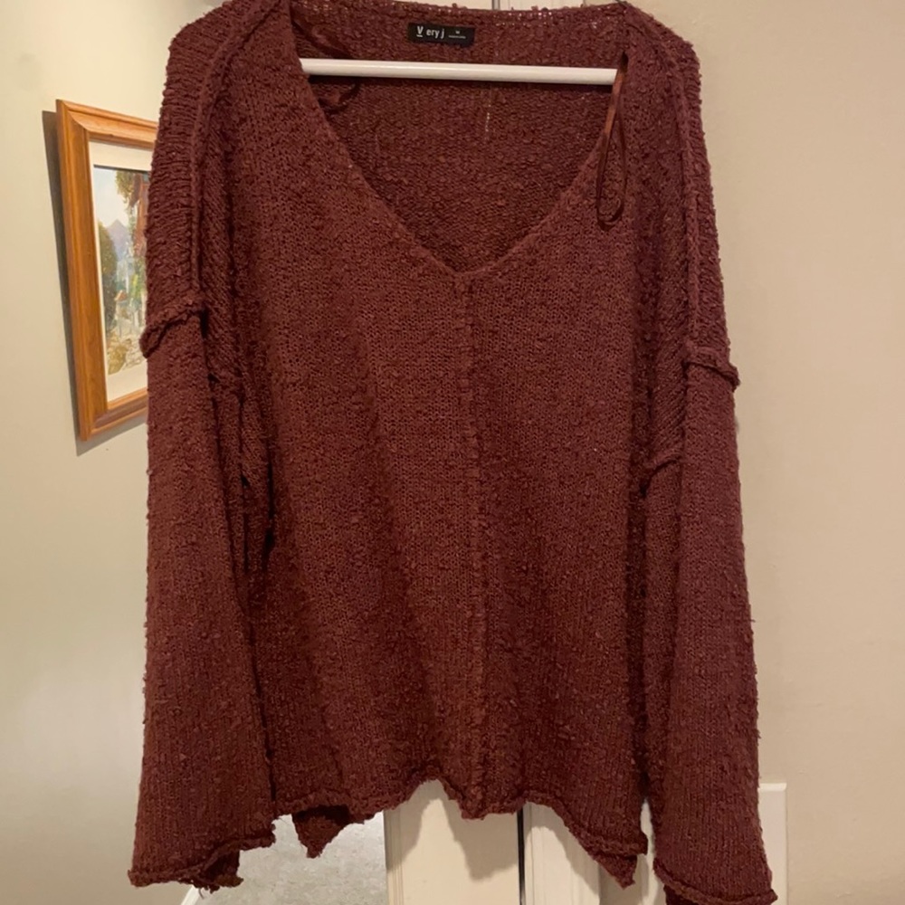 Vici dolls maroon sweater size M